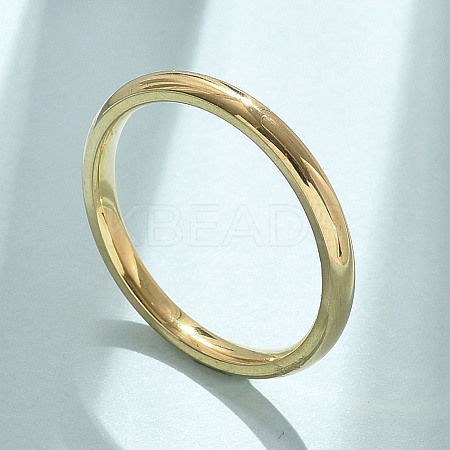 304 Stainless Steel Plain Band Rings STAS-I160-E03-G-1