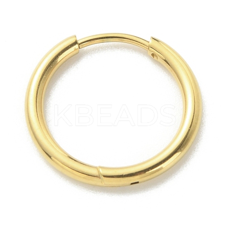 316L Surgical Stainless Steel Huggie Hoop Earrings for Girl Women LS-EJEW-TAC0011-11C-G-1