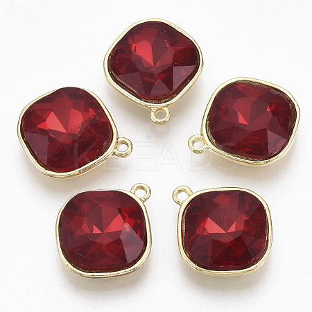 Golden Plated Alloy Pendants PALLOY-N154-03B-1