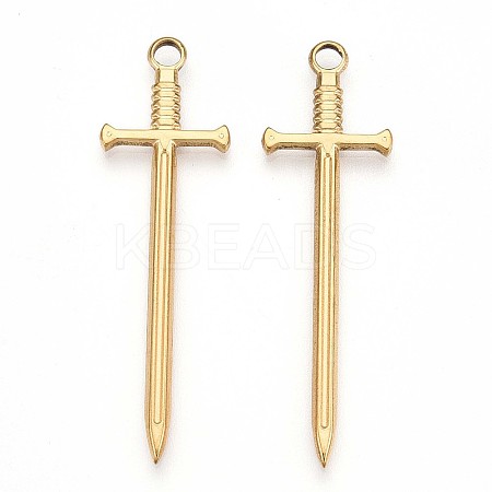 Ion Plating(IP) 304 Stainless Steel Pendants X-STAS-N098-135LG-1