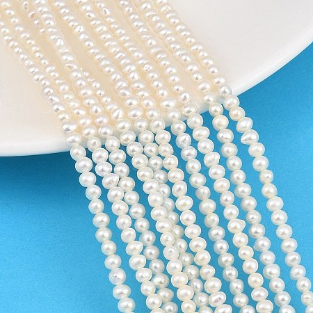 Natural Cultured Freshwater Pearl Beads Strands PA-CBAFEE8-03-1