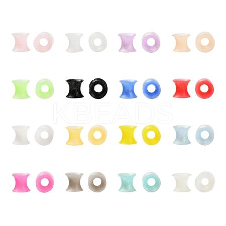 32Pcs 16 Colors Silicone Glitter Thin Ear Gauges Flesh Tunnels Plugs FIND-YW0001-19A-1