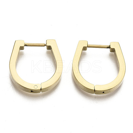 304 Stainless Steel Huggie Hoop Earrings STAS-R115-18G-1