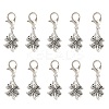10Pcs Tibetan Style Alloy Shoe Charms HJEW-JM04169-01-3