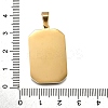 Tarot 304 Stainless Steel Enamel Pendants STAS-M119-09P-G-2