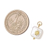 Baroque Natural Nucleated Pearl Keshi Pearl Pendants PALLOY-JF04833-2