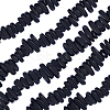 1 Strand Natural Black Stone Beads Strands G-BBC0001-21-1
