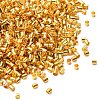 Brass Crimp Beads KK-YW0002-02G-3