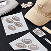 Glitter Hotfix Rhinestone(Hot Melt Adhesive On The Back) ABAG-WH0496-48A-5