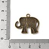 Elephant Tibetan Style Alloy Pendants TIBEP-R344-52AB-FF-3