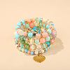 Boho Style Wood Beaded Stretch Bracelet Sets for Women WGE3C3B-21-1