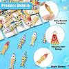 40Pcs 5 Colors Alloy Enamel Pendants ENAM-CJ0007-46-3