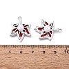 Alloy with ABS Imitation Pearl & Crystal Rhinestone & Acrylic Pendants PALLOY-Q466-04P-03-3