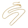 Brass Box Chain Necklaces NJEW-B119-07G-2