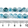 Dyed Natural White Jade Beads Strands G-T138-8mm-210-7-5
