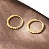 304 Stainless Steel Clear Cubic Zirconia Hoop Earrings EJEW-L307-05G-3