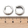 304 Stainless Steel Polishing Effect Hoop Earrings EJEW-M001-37P-5