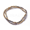 Electroplate Glass Beads Strands EGLA-L023A-HP01-3