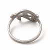 Non-Tarnish 201 Stainless Steel Eye of Horus Finger Ring for Women LS-RJEW-K239-10P-2