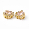 Rack Plating Brass Micro Pave Cubic Zirconia Beads KK-C007-12G-10-3