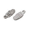 304 Stainless Steel Pendant Rhinestone Settings STAS-B167-08P-2
