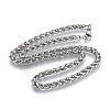 Non-Tarnish 304 Stainless Steel Wheat Chain Necklaces NJEW-F242-14P-B-1