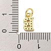 Initial Letter Brass with Cubic Zirconia Charms KK-Q814-26B-G-3