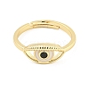 304 Stainless Steel Cubic Zirconia Adjustable Ring RJEW-S406-06G-2