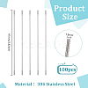 100Pcs 304 Stainless Steel Special Extended Rods for Ballpoint Pens FIND-FG0005-14B-2