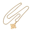 304 Stainless Steel Jerusalem Cross Pendant Box Chain Necklaces LS-NJEW-NH0003-01G-2