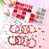 DIY Alloy Enamel & Glass & CCB Plastic Bracelets Jewelry Making Kits DIY-FS0007-51-8