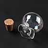 Lucky Bag Shape Glass Cork Bottles Ornament AJEW-A039-02K-4