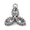304 Stainless Steel Cubic Zirconia Pendants STAS-R141-03P-04-1