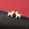 Stainless Steel Small Animal Stud Earrings for Women PW-WG5B49B-03-1