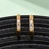 304 Stainless Steel Clear Cubic Zirconia Hoop Earrings EJEW-D331-18B-G-5