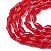 Opaque Glass Beads Strands GLAA-P001-03A-08-2