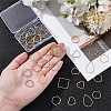 48Pcs 8 Style 304 Stainless Steel Linking Rings STAS-UN0020-58-4