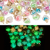 50Pcs 10 Styles Glow in the Dark Luminous Glass Globe Pendants FIND-TA0002-24-14