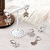 Butterfly Alloy Multifunction Pendant Decorations HJEW-CJ00005-4