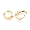 Brass Hoop Earring Finding KK-N261-60G-2