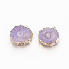 Natural Dyed Quartz Pendants G-P399-B10-2