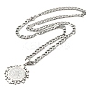 201 Stainless Steel Pendant Necklaces for Women Men NJEW-G123-06P-1-3