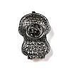 Zinc Alloy Rhinestone Brooches JEWB-E037-02B-06-2