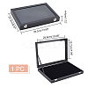 100 Slot Rectangle Dustproof Wood Jewelry Presentation Box AJEW-WH0323-46-2