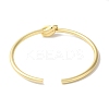 Brass Open Cuff Bangles BJEW-C070-06G-4