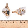Raw Rough Natural Quartz Crystal Pendants G-T138-175E-3