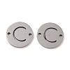 Non-Tarnish 201 Stainless Steel Hollow Flat Round Links FIND-R149-03C-P-1