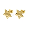 304 Stainless Steel Stud Earring Findings STAS-L024-003G-09-1