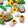 16Pcs 8 Styles Food Grade Eco-Friendly Silicone Beads SIL-CJ0001-58-3