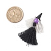 5Pcs 5 Colors Handmade Polycotton(Polyester Cotton) Tassel Pendants PALLOY-JF04236-2